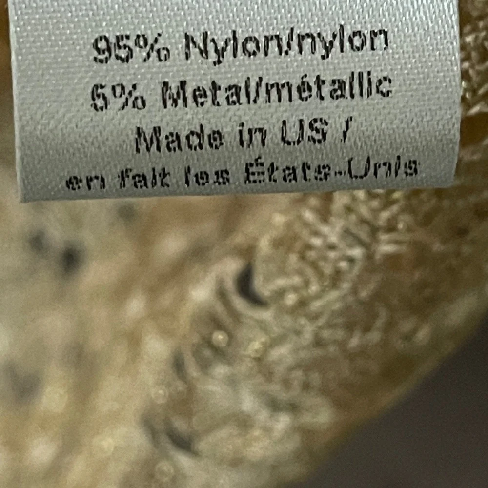Anthropologie Papier-mâché gold spun tank top S